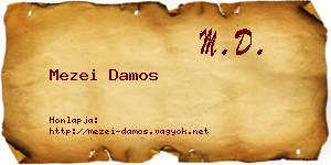 Mezei Damos névjegykártya